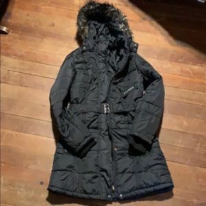 Glamsia black winter coat size medium